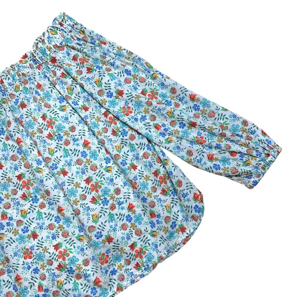 J. Crew Liberty Fabric Edenham Floral Off the Shoulder Blouse Womens 4 - Picture 3 of 8